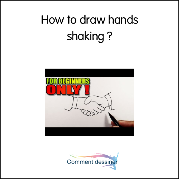 How to draw hands shaking